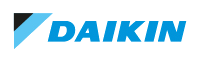 Logo de Daikin, proveedor de soluciones innovadoras en climatización utilizado por Climasat.